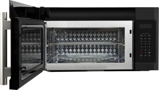 FORNO® Fornace Series Espresso 1.5 Cu. Ft. Fingerprint Resistant Black Over The Range Microwave -4