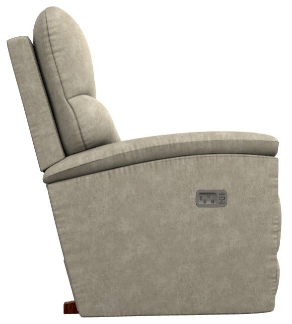 La-Z-Boy® Trouper Stucco Power Rocking Recliner with Headrest-2