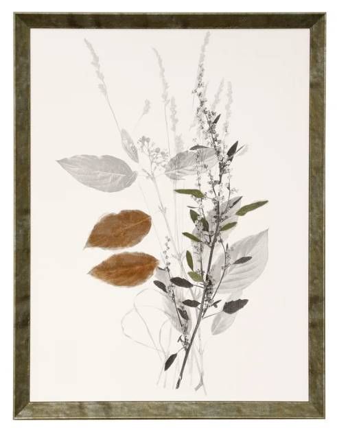 StyleCraft Wild Foliage Black/Brown/Light Gray Simple Wall Art-0