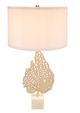 A & B Home Gold/White Aluminum 15" Table Lamp-1