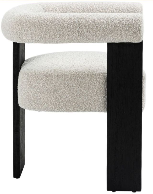 Meridian Furniture Barrel Cream/Black Dining Chair-2