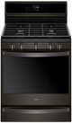 Whirlpool® 30" Fingerprint Resistant Black Stainless Steel Freestanding Gas Range-0