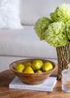 A & B Home Brown Wood Round Bowl-5