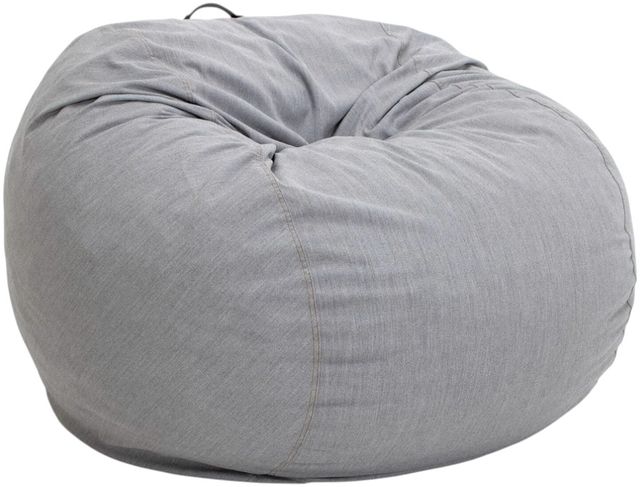 CordaRoy's® Light Gray Fabric Full Outdoor Bean Bag Chair-0