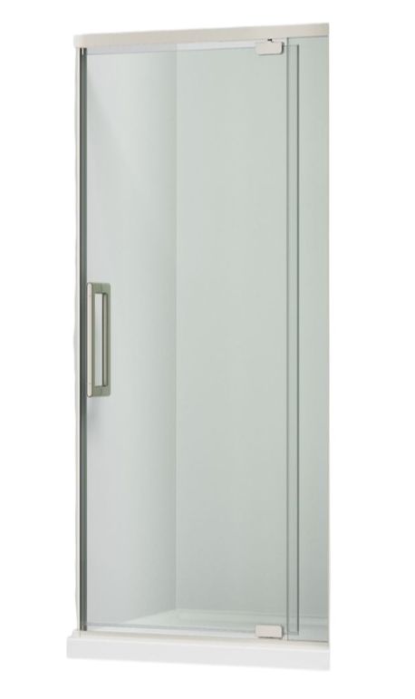 KOHLER Statement™ Anodized Brushed Nickel 76" x  32" - 36" Pivot Shower Door-0