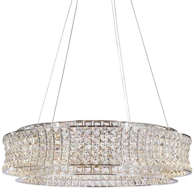 Michael Amini® Galaxy Chrome Round 32-Light LED Chandelier-0