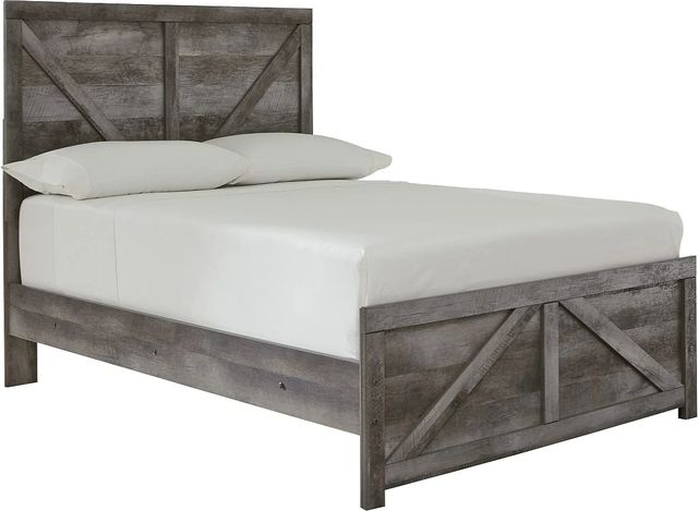 Signature Design by Ashley® Wynnlow Gray Youth Full Crossbuck Panel Bed-0