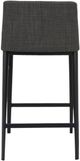 Moe's Home Collection Baron Charcoal Grey Counter Stool-3