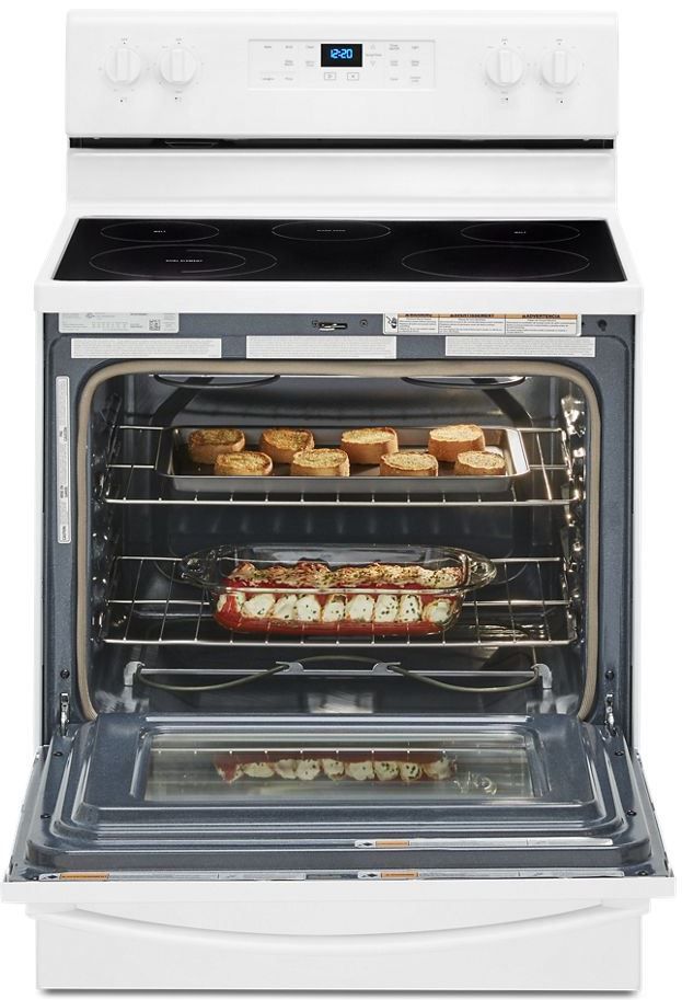 Whirlpool® 30" White Freestanding Electric Range-2