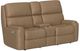 Flexsteel® Customizable Rio Leather Power Reclining Loveseat with Console and Power Headrests-2