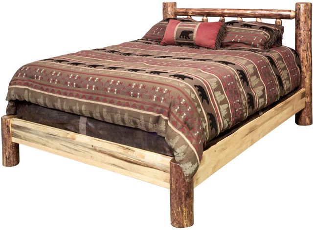 Montana Woodworks® Glacier Country Stain & Clear Lacquer Full Platform Bed-2