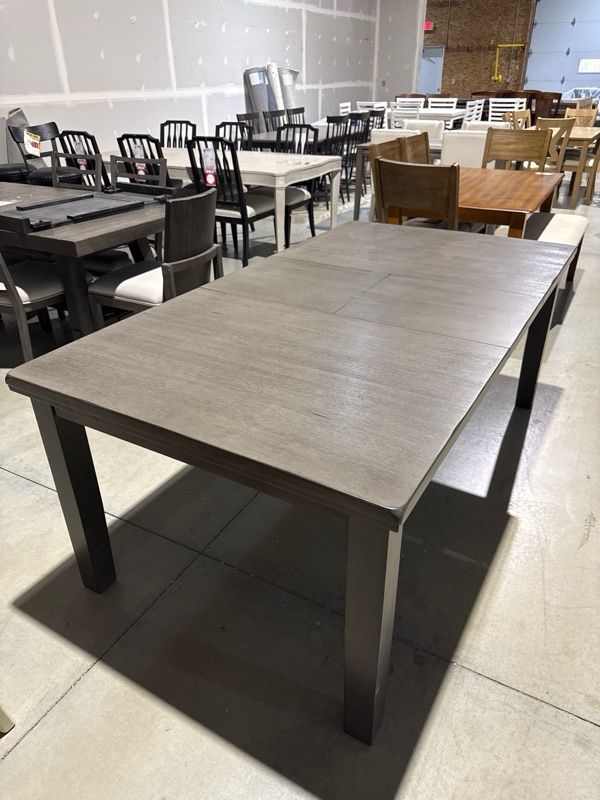 Clearance Signature Design by Ashley® Hallanden Antiqued Gray Dining Table-1