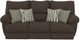 American Wholesale Furniture Lenny Chocolate Manual Reclining Sofa-0