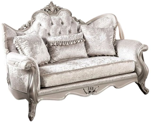 Furniture of America® Acapulco Off-White Loveseat-0