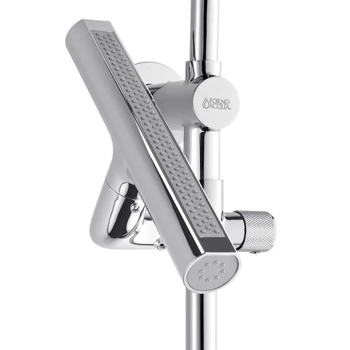 Forno Acqua AcquaFALL Polished Chrome 24" Retrofit Shower System 1.8 GPM-1
