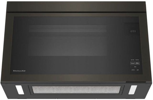 KitchenAid® 1.1 Cu. Ft. Black Stainless Steel Over The Range Microwave -3