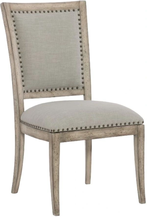 Hooker® Furniture Boheme Vitton Antwerp Linen/Mercantile White Upholstered Dining Side Chair-0