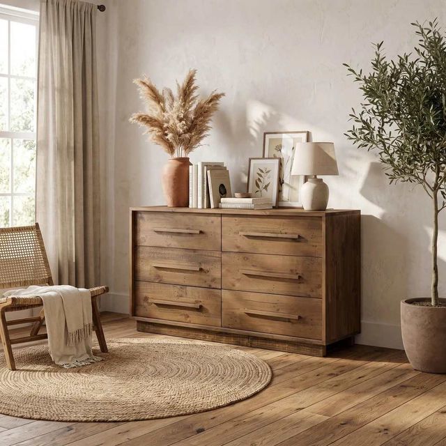 LH Home Nevada Dark Driftwood Dresser-1