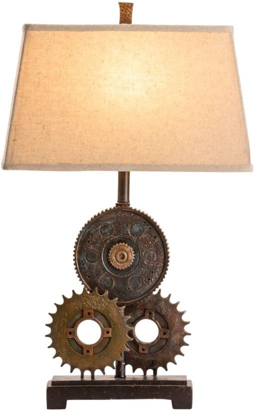 Crestview Collection Gears Brown Table Lamp-3