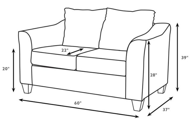 Coaster® Salizar 2-Piece Gray Mist Seating Set-3