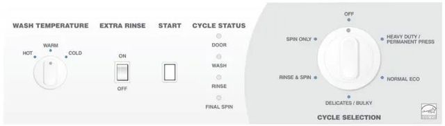 Speed Queen® Commercial 27" White Front Load Washer-1