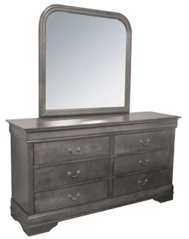 American Wholesale Furniture Louis Philippe Gray Dresser-2