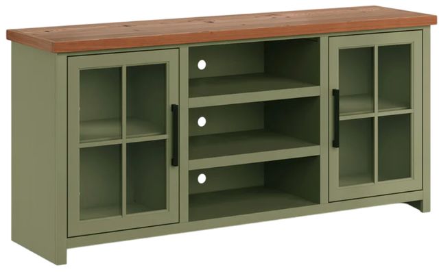 Legends Home Vineyard Fruitwood/Sage Green 67" TV Console-0