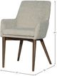 LH Home Fritz Dark Grey/Taupe Dining Arm Chair-2
