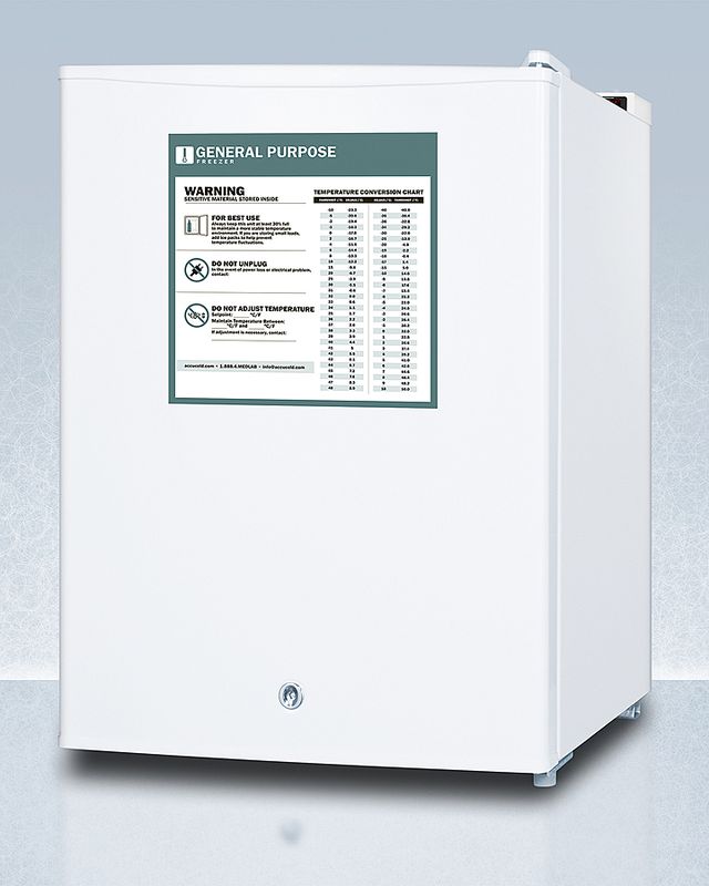 Accucold® 19" 1.8 Cu. Ft. White Compact All-Freezer-1