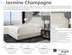 Parker House® Jasmine Champagne Queen Upholstered Panel Bed-2