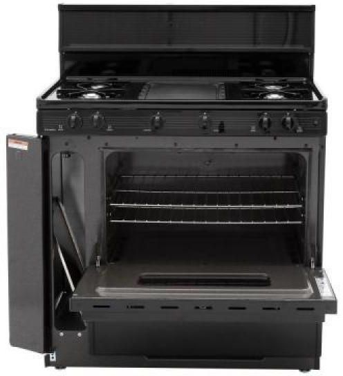 Premier 36" Black Pro Style Gas Range-2