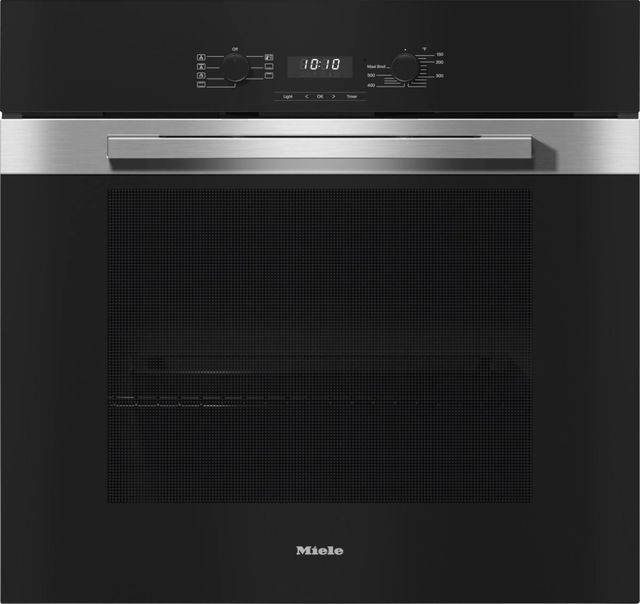 Miele 30" Clean Touch Steel Single Electric Wall Oven -0