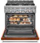 KitchenAid® 36" Scorched Orange Smart Commercial-Style Gas Range-4