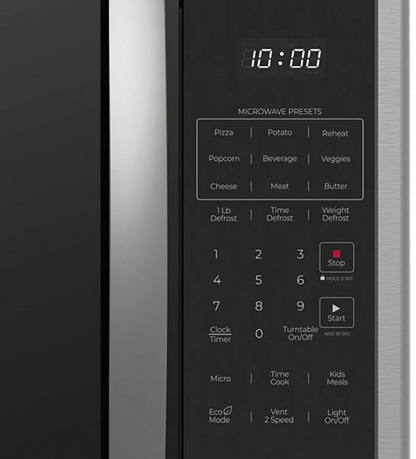 Kenmore® 1.7 Cu. Ft. Black and Stainless Steel Over the Range Microwave-3