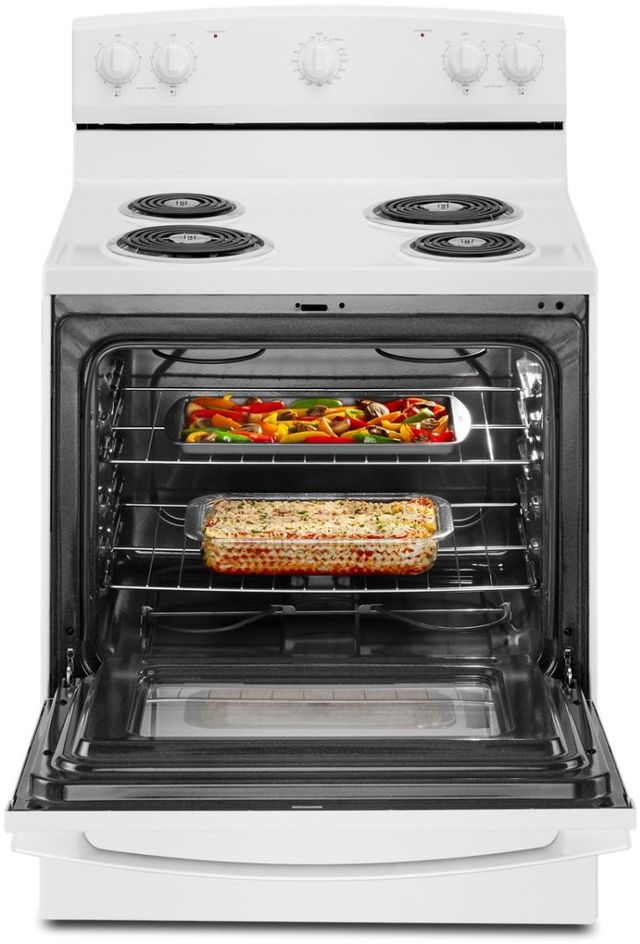 Amana® 30" White Freestanding Electric Range with Extra-Large Oven Window-4