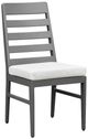Intercon Navarro 5-Piece Mocha Aluminum/Fabric Outdoor Dining Table Set with Chairs-3