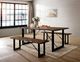 Furniture of America® Dulce Black/Walnut Bench-3