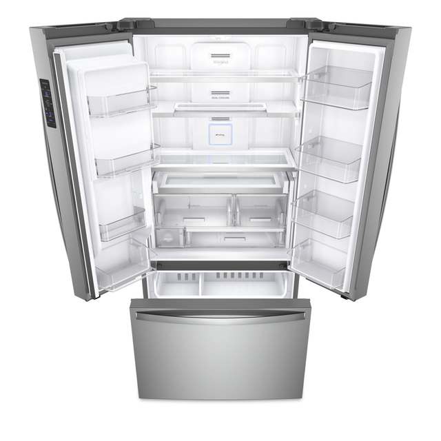 Whirlpool® 24 Cu. Ft. Wide Counter Depth French Door Refrigerator-Fingerprint Resistant Stainless Steel-3