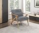 Homelegance® Chevron Gray/Brown Accent Chair-1