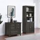 Winners Only® Addison Charcoal Bookcase-1