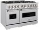 ZLINE 48" 6.7 cu. ft. Dual Fuel Range with 8 Burner DuoPro™ Cooktop and Dual Ovens in Stainless Steel -2