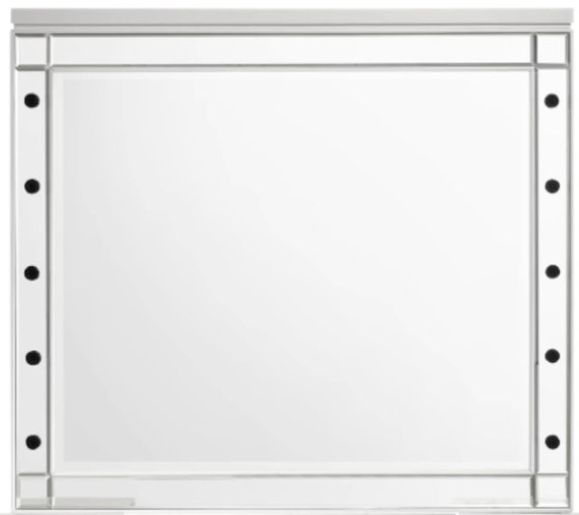 New Classic® Home Furnishings Valentino White Vanity Table Mirror-0