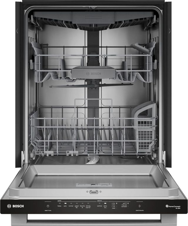 Bosch® 300 Series 24" Anti-Fingerprint Stainless Steel Top Control Built-In Dishwasher-1