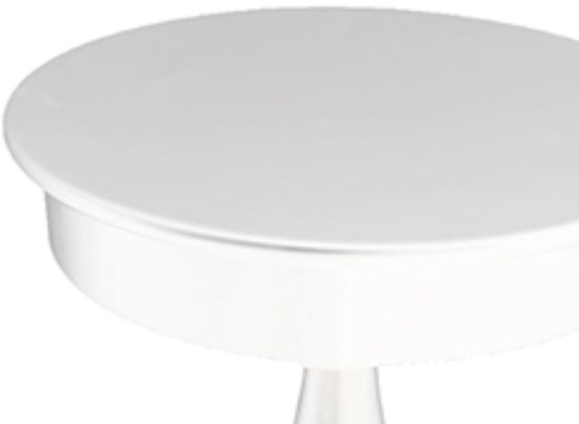 Crown Mark Romy White Chairside Table-2