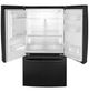 GE® 36" 25.6 Cu. Ft. High-Gloss Black Freestanding French Door Refrigerator-4
