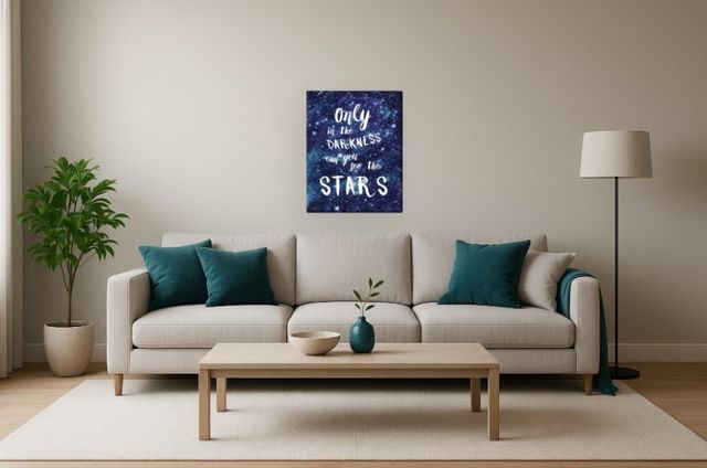 Classy Living Starlit Wisdom Cosmic Quote Wall Art-1