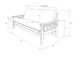 Kodiak Furniture Washington Linen Charcoal/Rustic Walnut Queen Storage Futon with Mattress-4