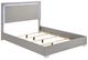 Furniture of America® Sinistra Light Taupe Queen Panel Bed-0