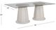Bassett Mirror Korey Cream White Dining Table-2