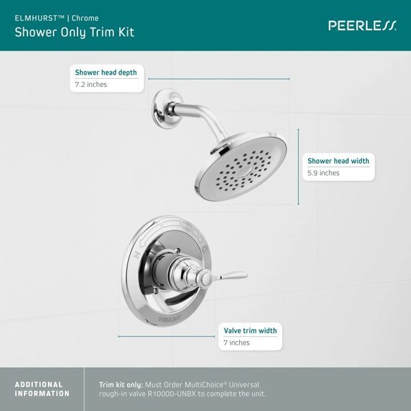 Peerless Elmhurst® Chrome Shower Trim Kit-1